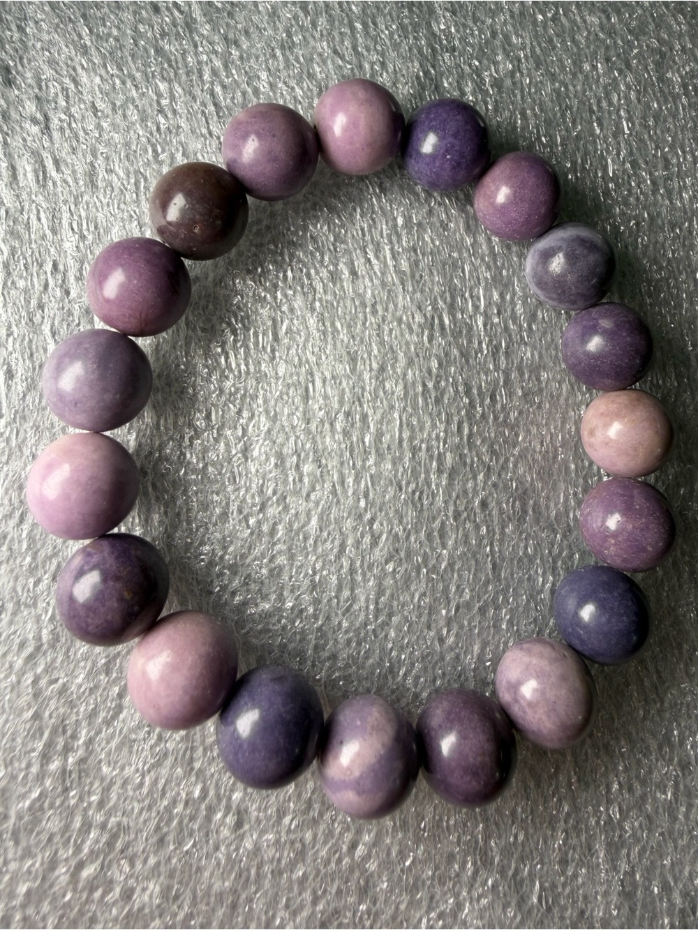 11MM Purple Sugi Fluorite Natural Crystal Bracelet